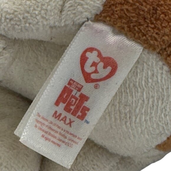 Ty Beanie Babies Secret Life Of Pets Max Plush Dog Toy Stuffed Animal 7" - Picture 5 of 6